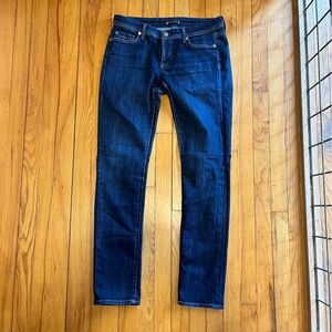 Fidelity Scoop Low Waist Skinny Denim Deep Indigo Jeans